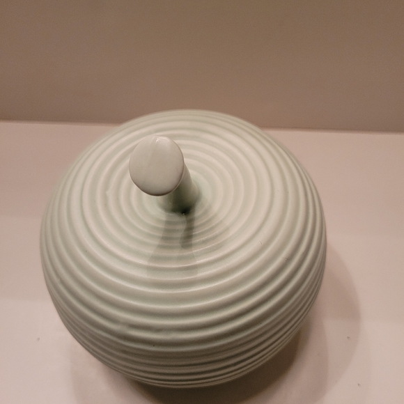 Turtleking Ceramic Ribbed Apple. - Picture 3 of 6
